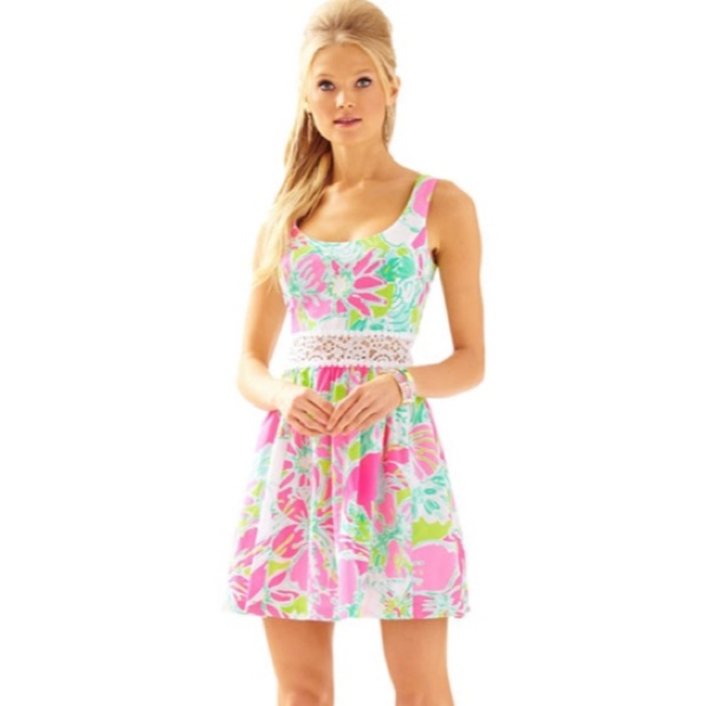 Lilly Pulitzer ROSEMARIE PRINTED SCOOP NECK DRESS